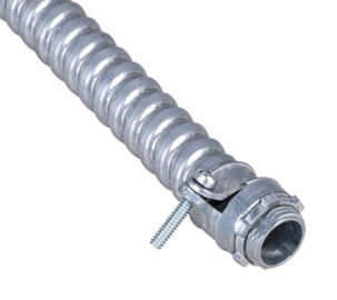Conector reto Oiltight do aperto do zinco flexível de aço inoxidável dos encaixes da canalização