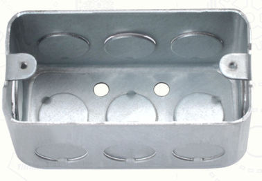 Anticorrosive Square Metal Conduit Box 2-1/8" Or 1-1/2" Depth Dust Resistant